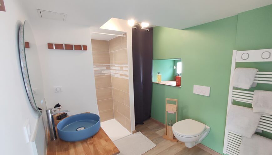 Gîte Scandinave, La salle d'eau