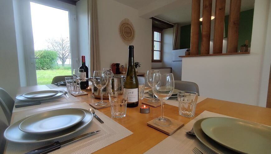 Gîte Scandinave, L'espace repas